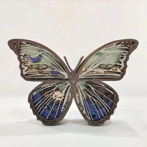 3d wooden butterfly ornaments